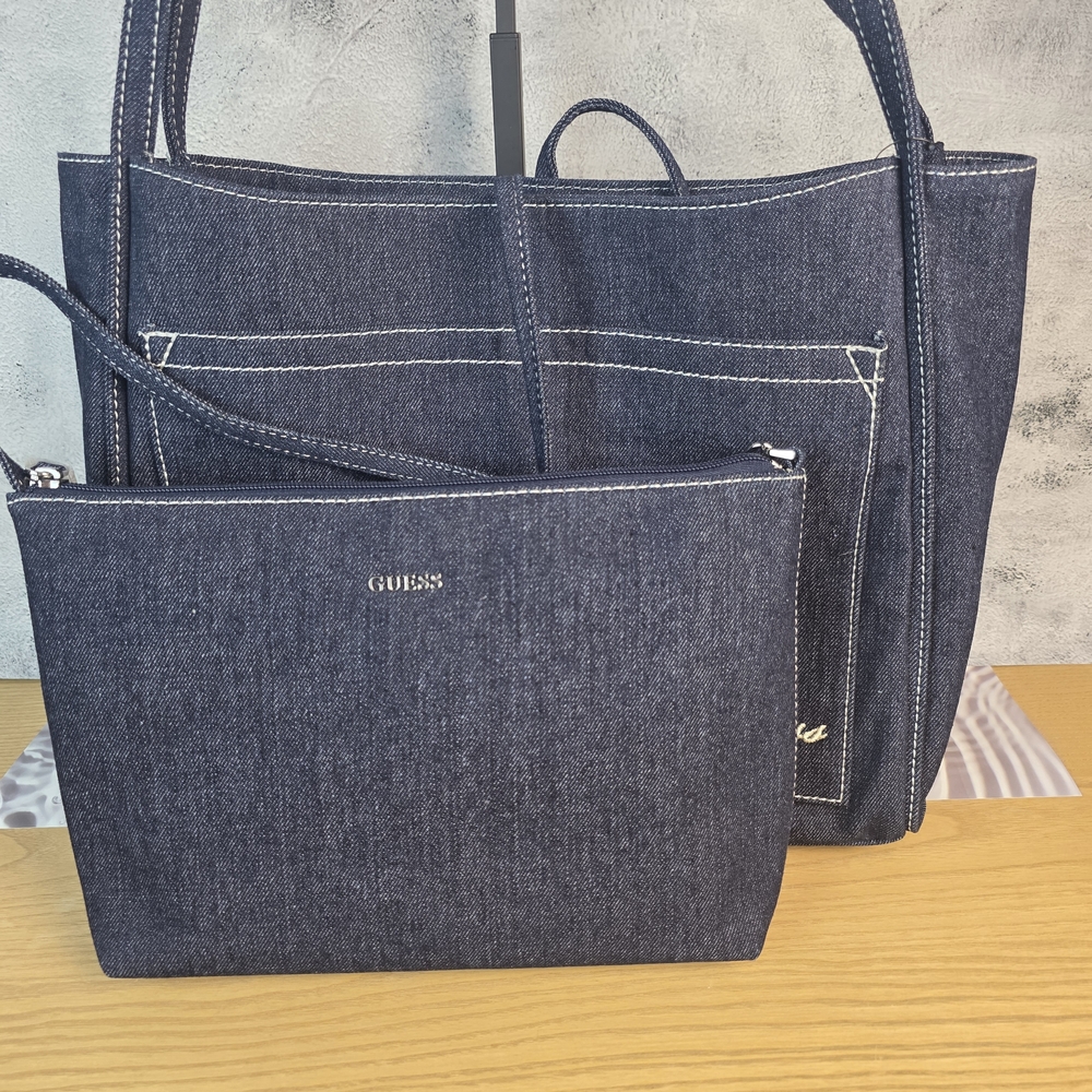 Guess Navy Blue Women's Tote Bag Set